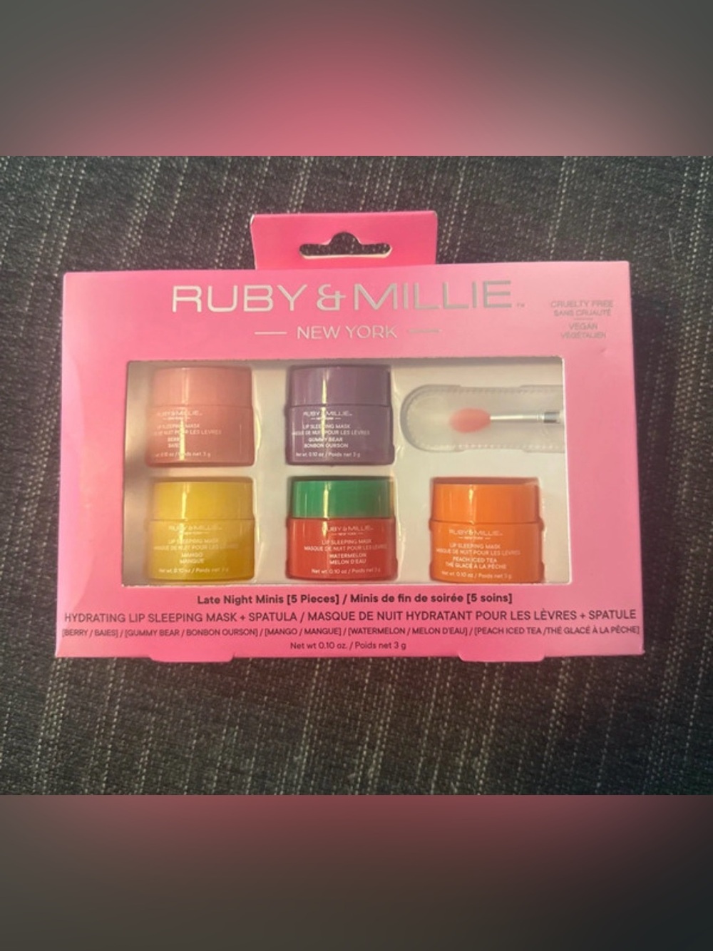 Ruby & Millie Hydrating Lip Sleeping Mask Minis - Pink Gift Set